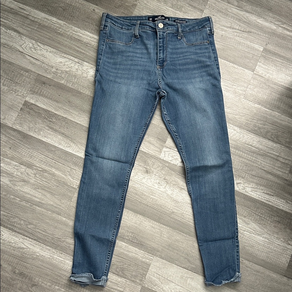 Hollister Women's Skinny Jeans in Blue